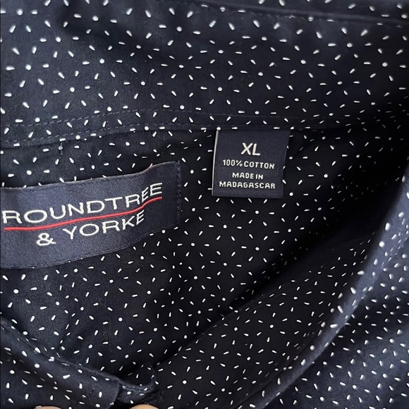 Roundtree & Yorke Blue Casual Button Down Shirt - Picture 2 of 9